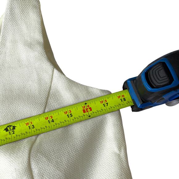 Positive Attitude petite 8 ivory lined shell tank top side zip y2k - Picture 4 of 6